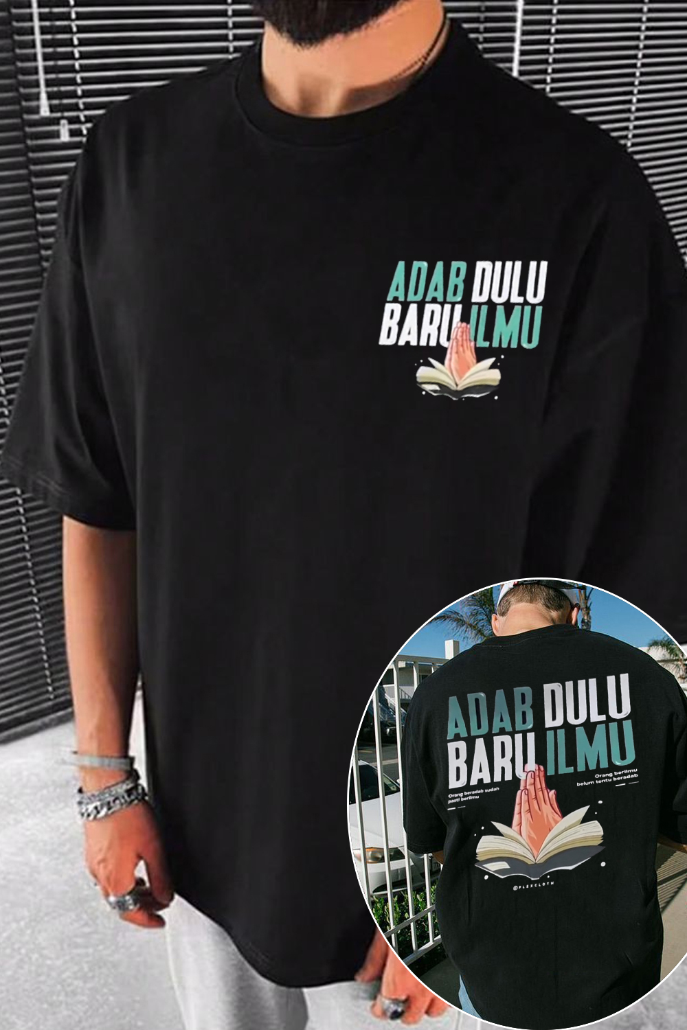 adab dulu baru ilmu Men's t-shirt