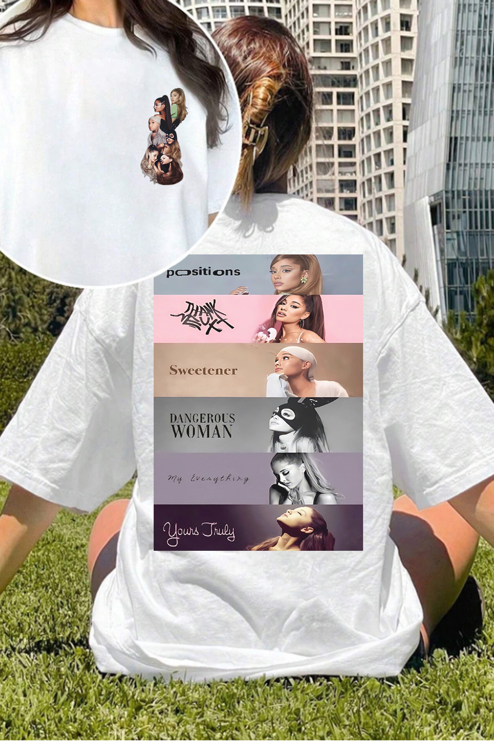 Ariana Grande album poster T-shirt
