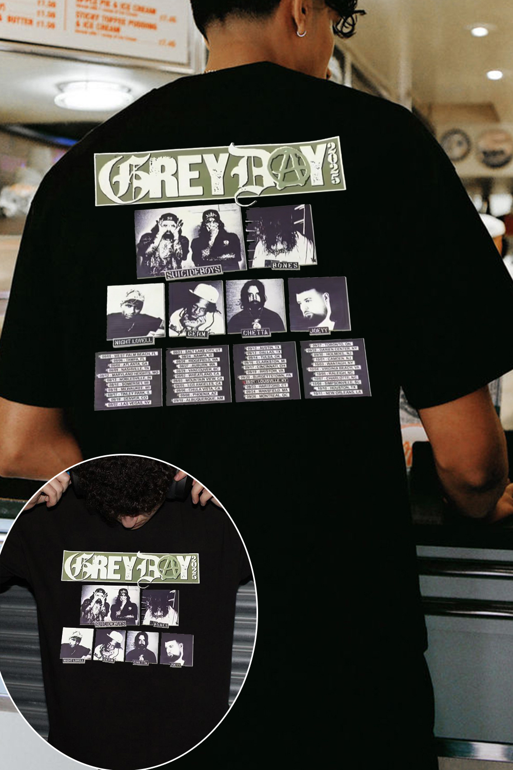 Greyday 25  2-side printed t-shirt