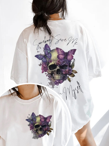 Jelly Roll 2-side printed short-sleeved T-shirt