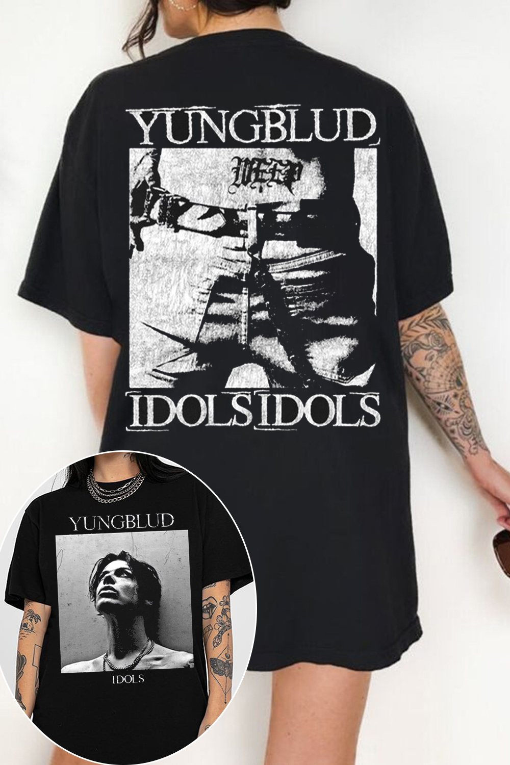 Yungblud 2025 New Album IDOLS tour tee