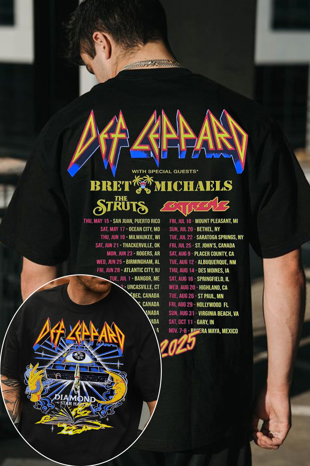 defleppard rock music shirt