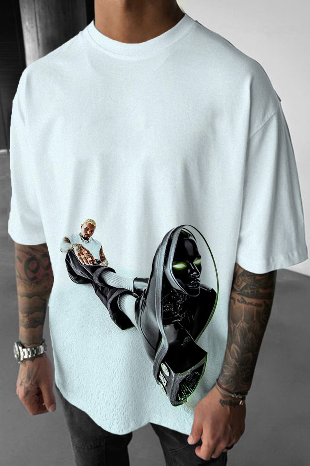 Chris Brown Men's Printed Short Sleeve T-Shirt