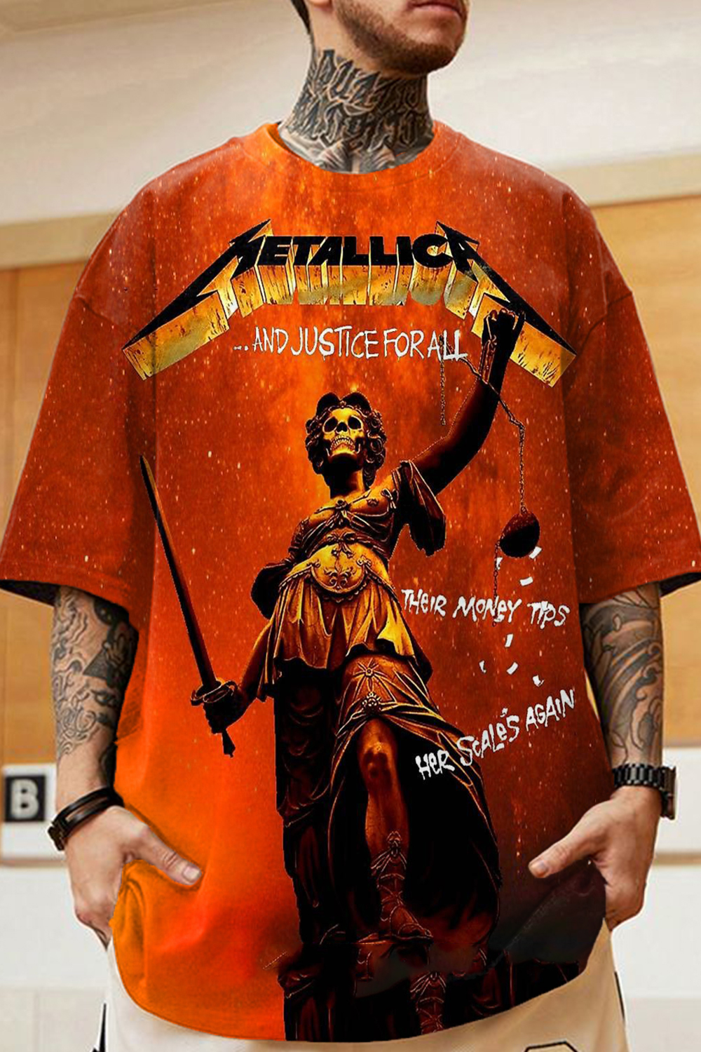 Metallica personalized casual short-sleeved T-shirt