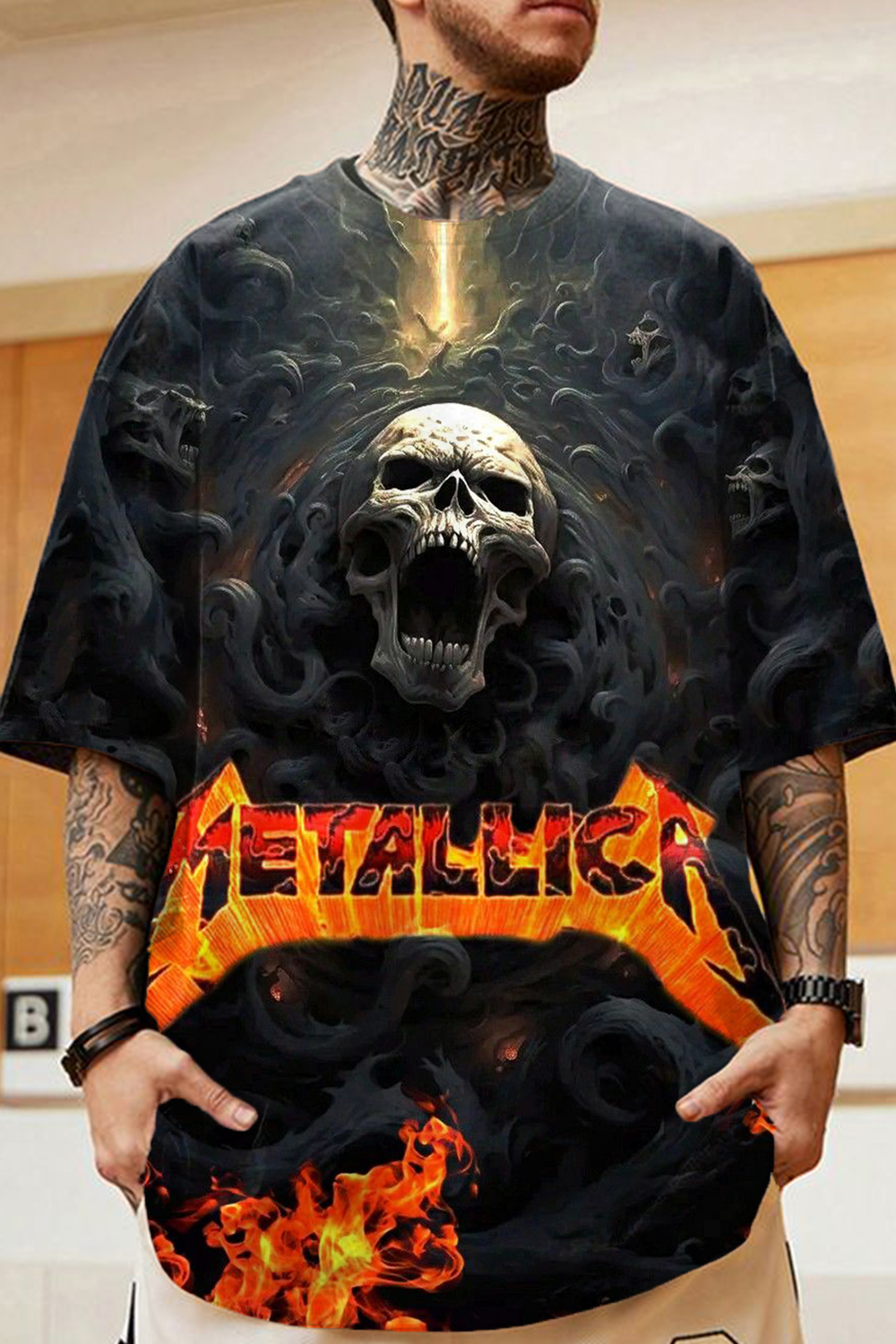 Metallica skull men's short sleeve t-shirt