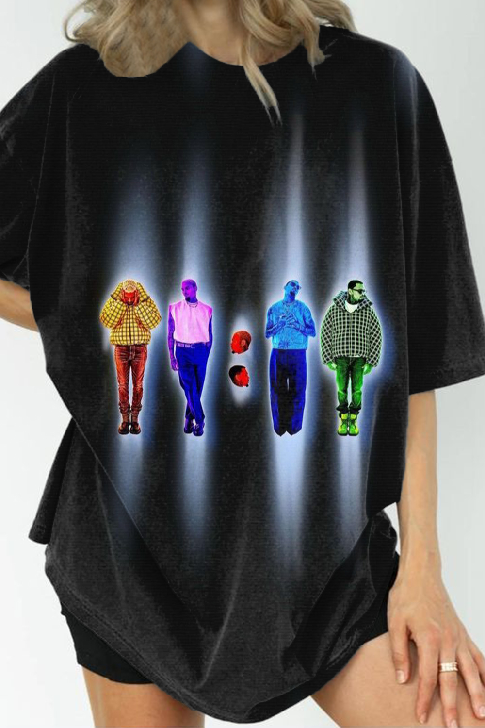 Chris Brown personalized 11:11 loose short-sleeved T-shirt