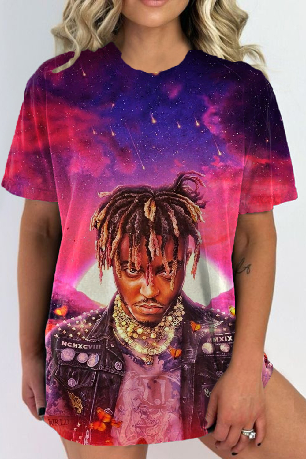 juice world round neck ladies t-shirt