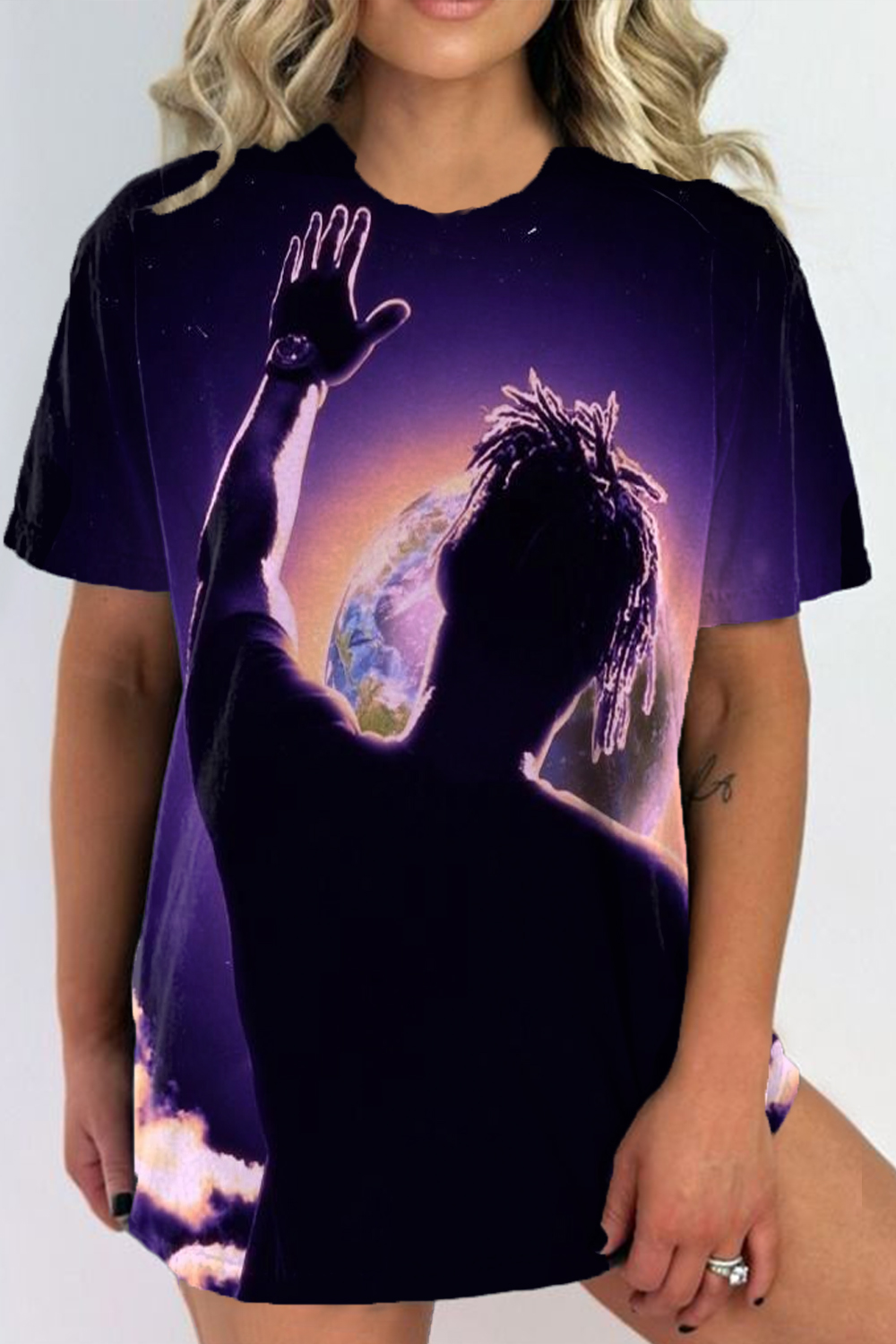 juice world-999 round neck ladies t-shirt