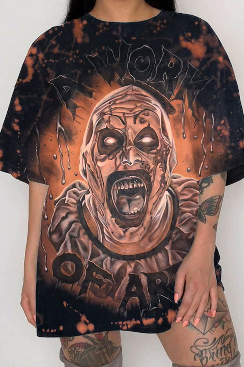 Slipknot custom bleached and handpainted shirt