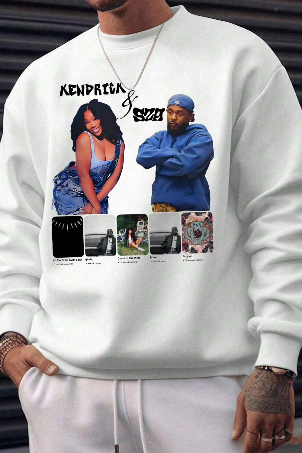 Kendric&SZA Album Fleece Sweatshirt For Men