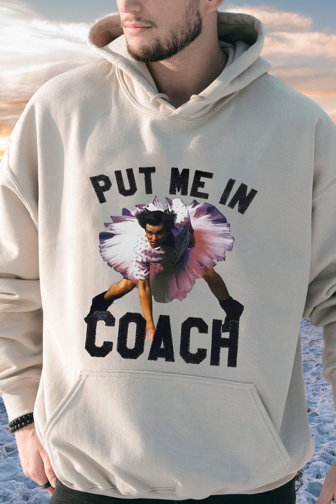 Ace Ventura Put Me In Coach Jim Carrey Funny Hoodie For Men
