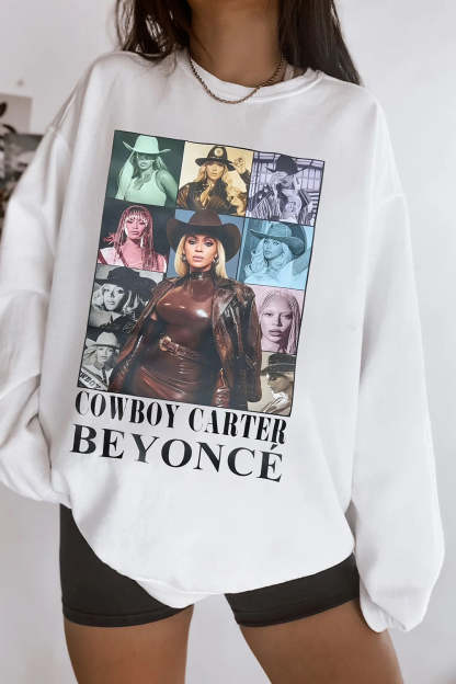 Beyoncé Concert Cowboy Carter Graphic Sweatshirt For Women