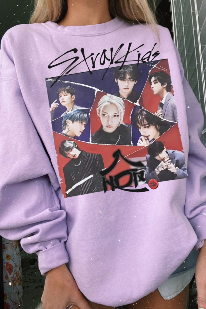 Stray Kids Album World Domination Graphic Sweatshirt For Women