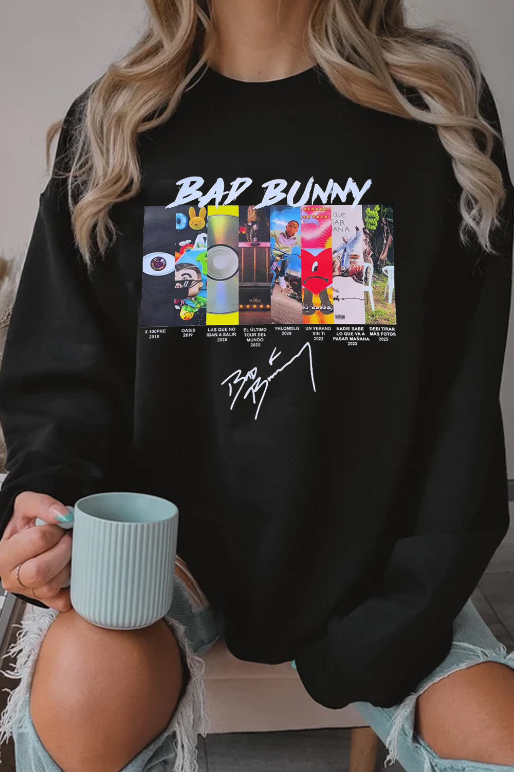 badbunny long sleeve sweatshirt