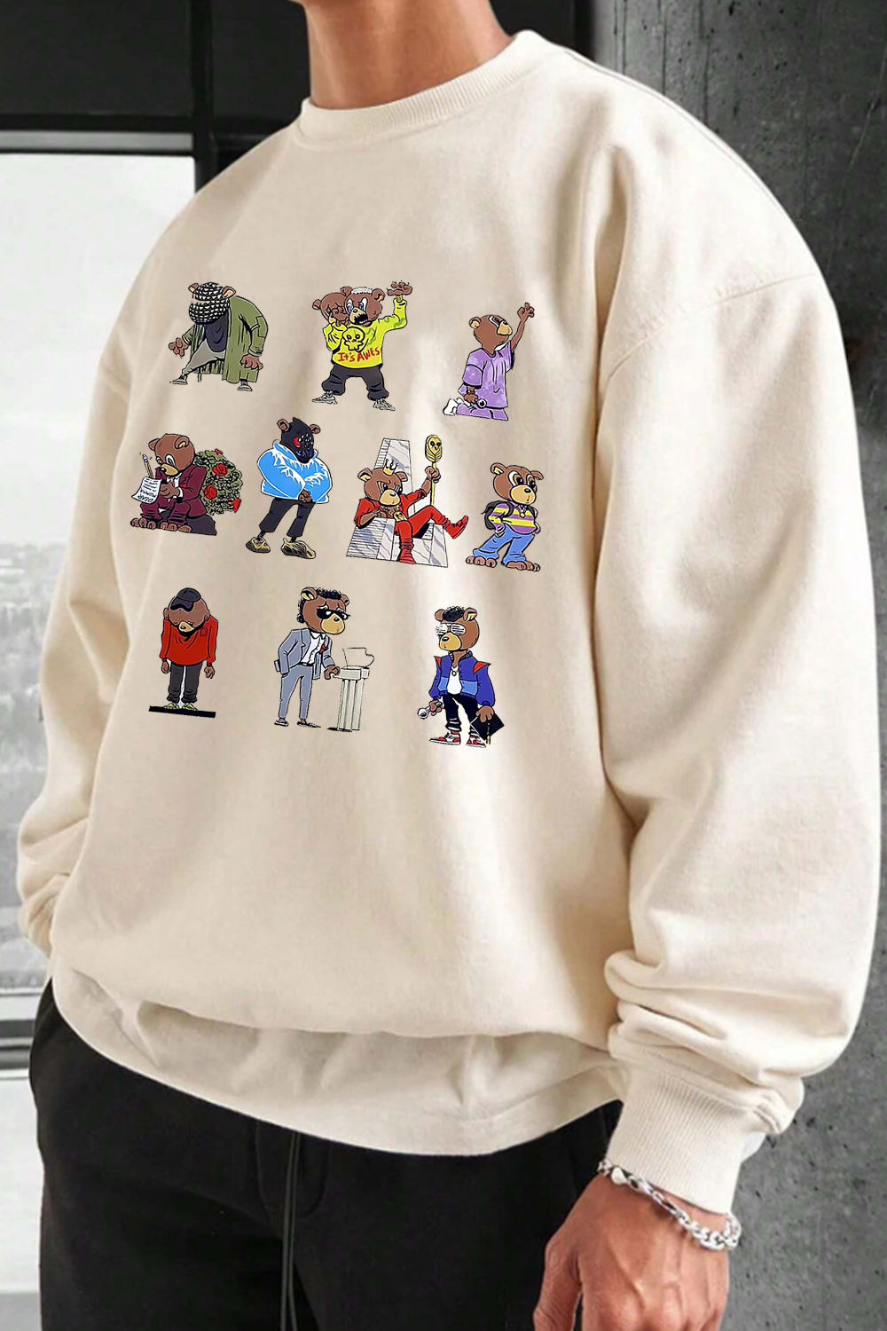 Kanye Fans Print Sweatshirt