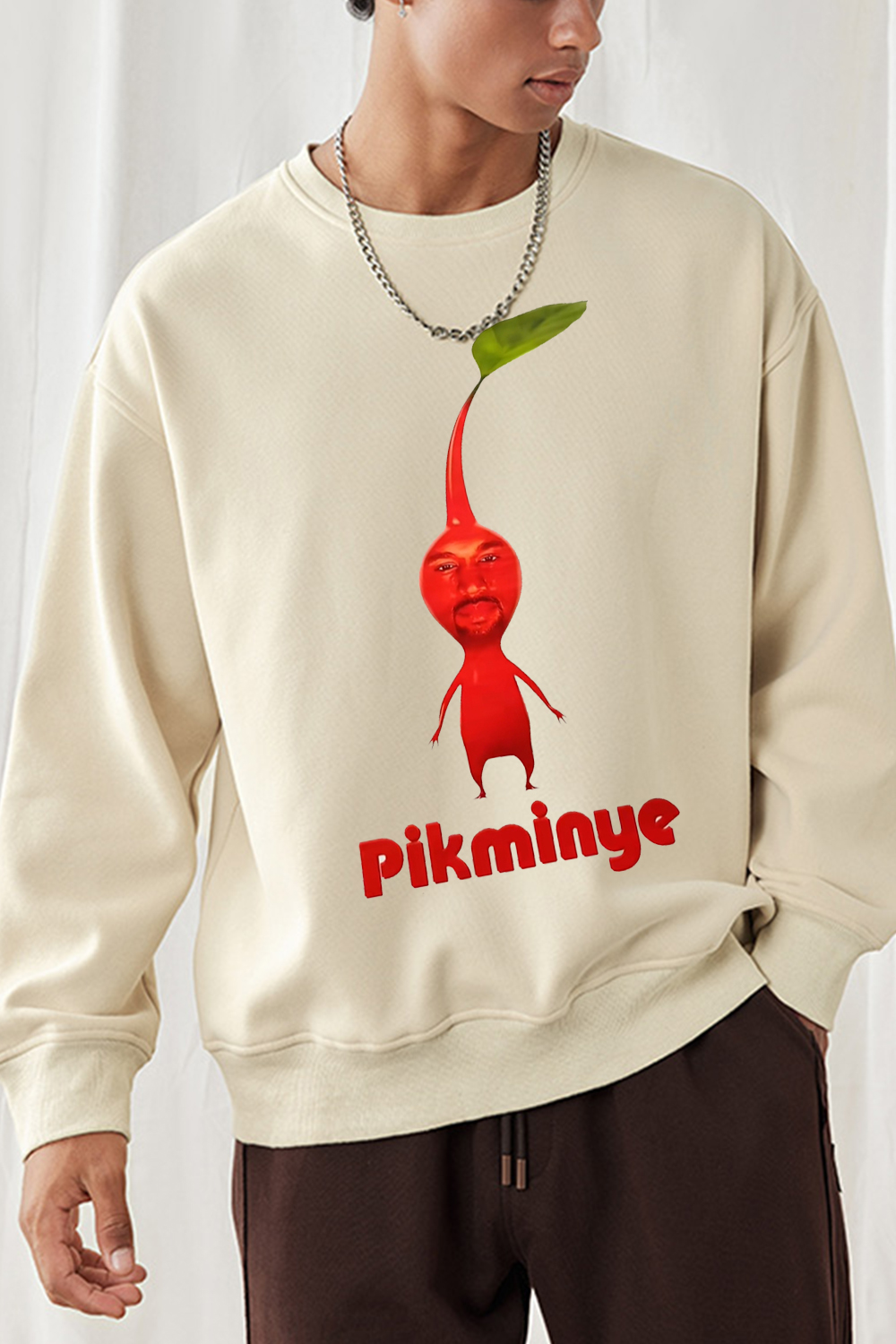 Kanye Pikminye long-sleeved sweatshirt