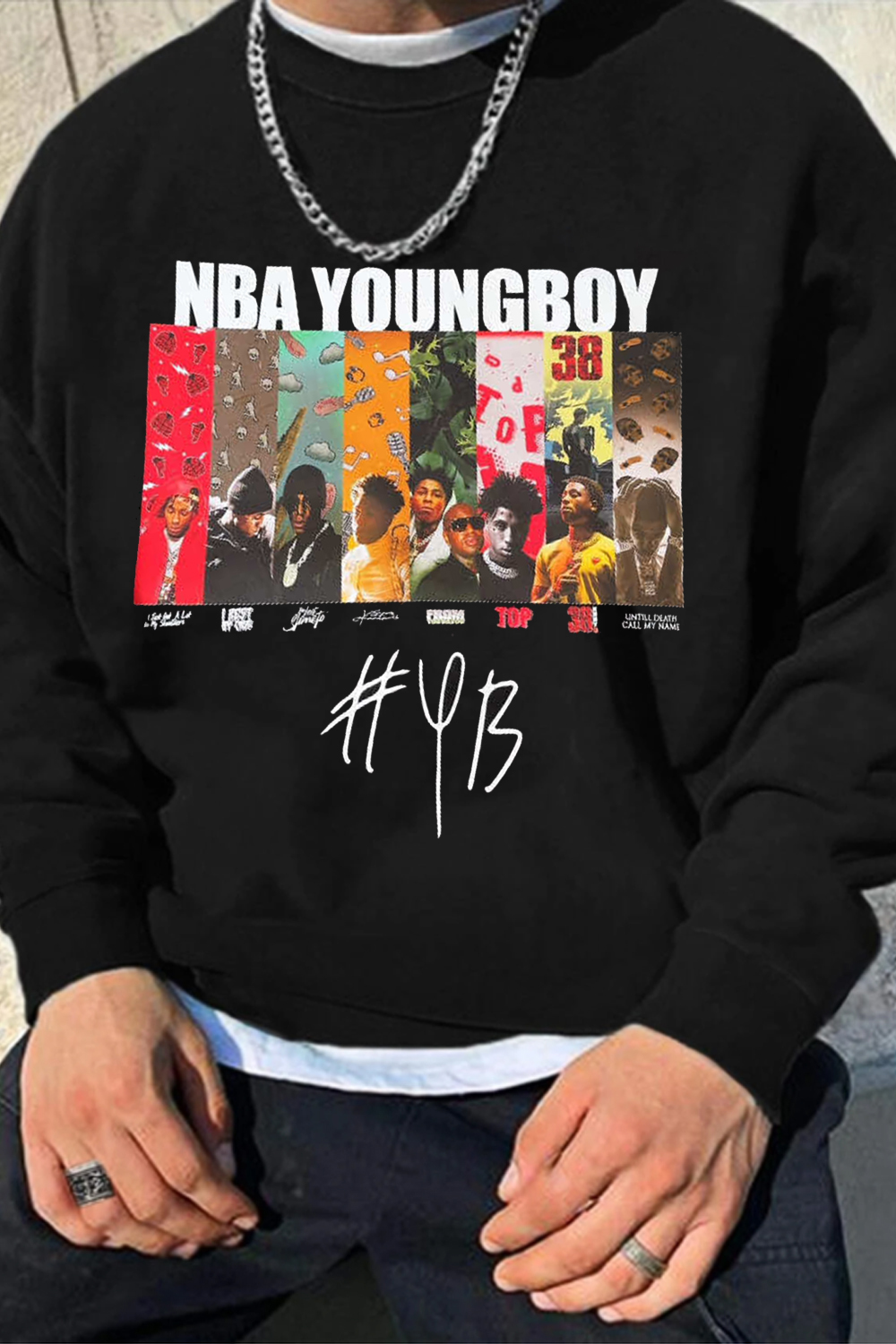 Nbayoungboy long-sleeved crew neck sweatshirt