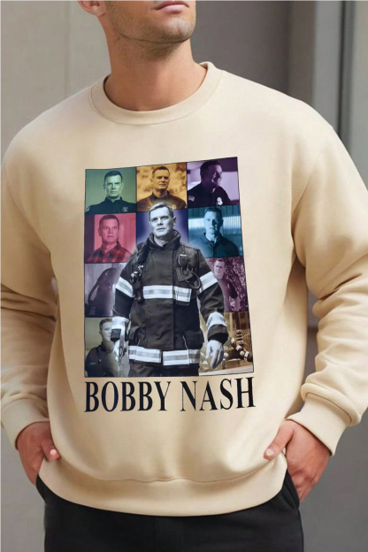 Bobby Nash can't walk in a sweatshirt