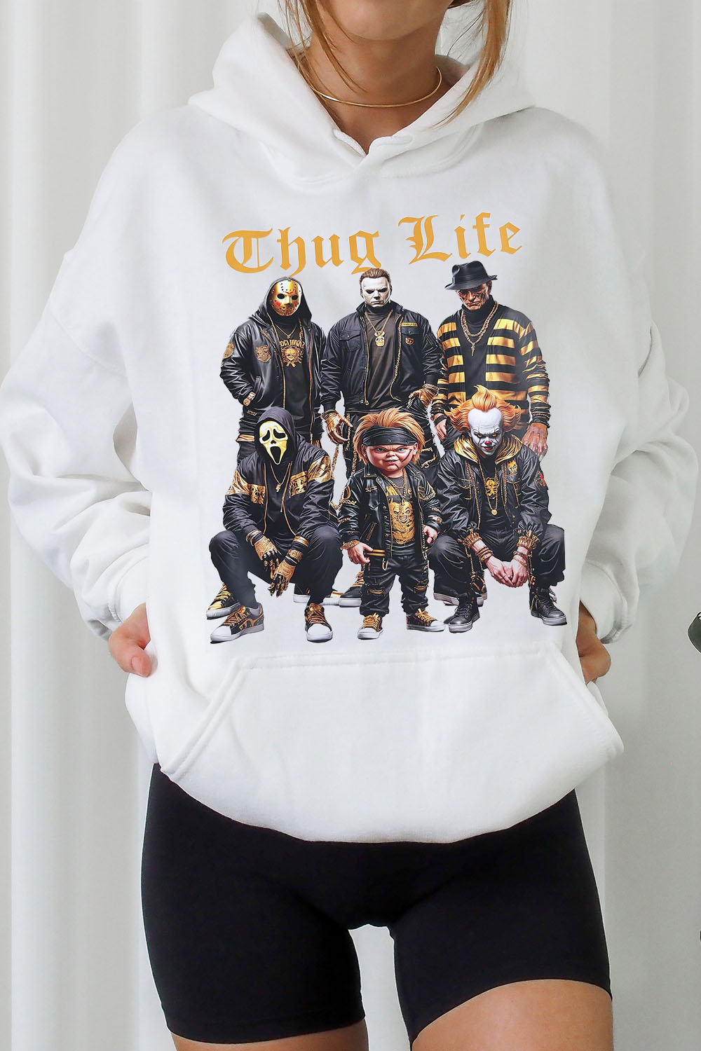 horror hooded sweatshirt