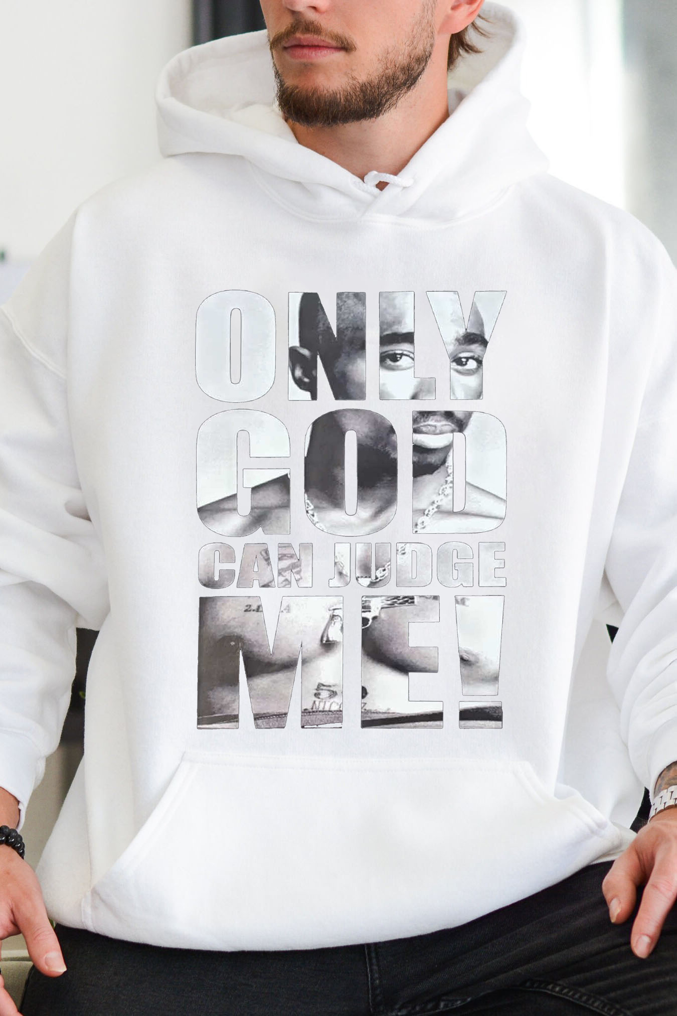 Only God Can Judge Me 2 PAC king Hoodie