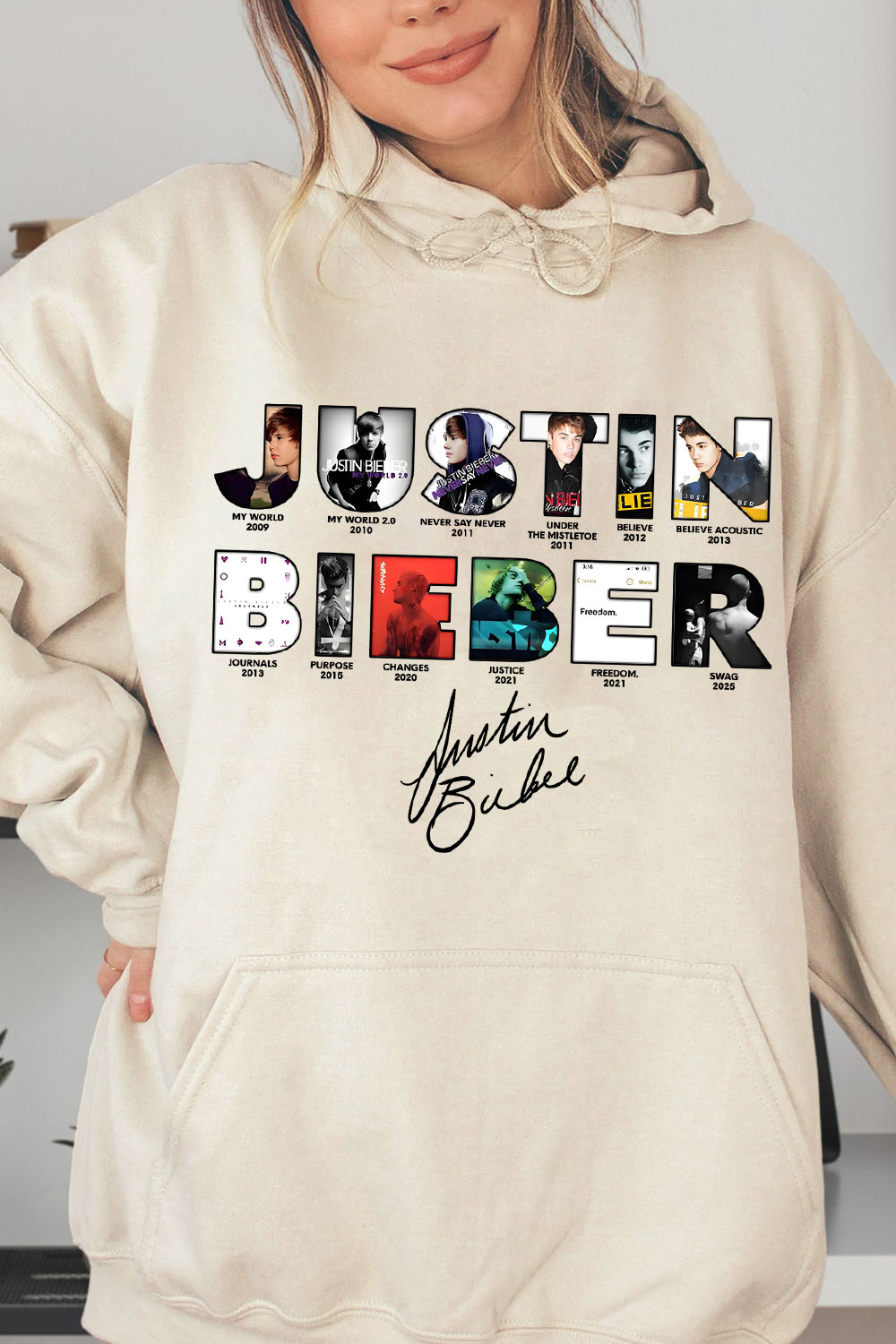 Justin Bieber fans hoodie For Women