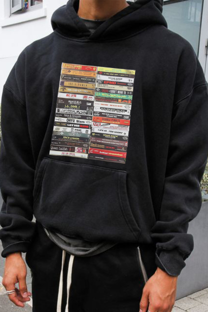 90'S RAP PRINTED HOODIE