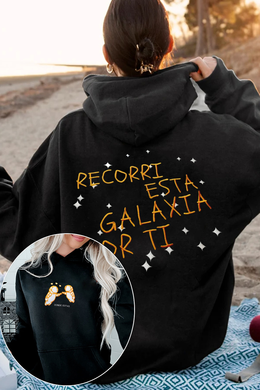 Playera Ivan Cornejo "Galaxia"Hooded
