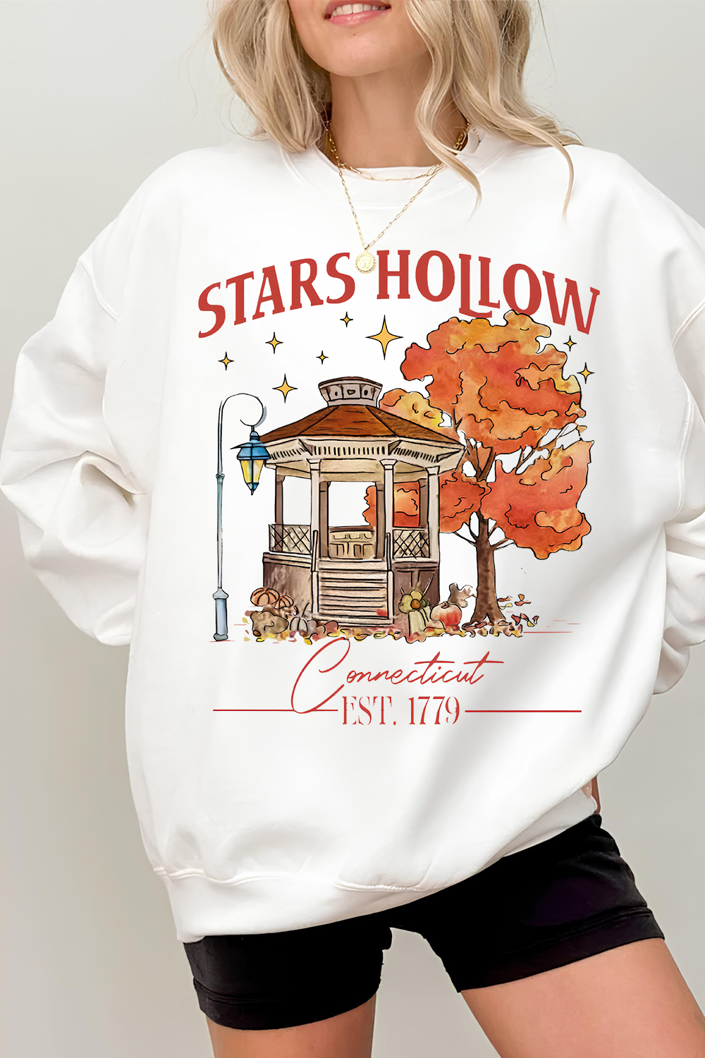 Autumn Stars Hallow Lukes Sweatshirt For Women