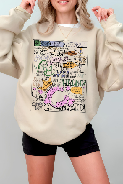 Viral Wicked Witch of The East Bro Quote FUNNY Fleece Sweatshirt For Women