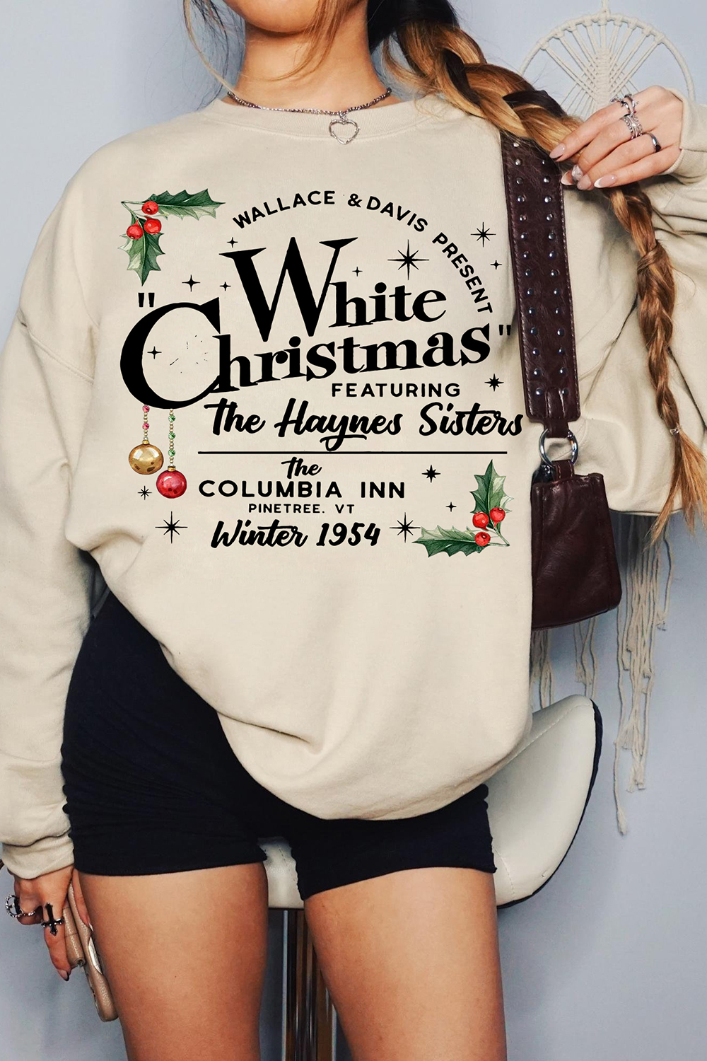 White Christmas Movie Sweatshirt For Women