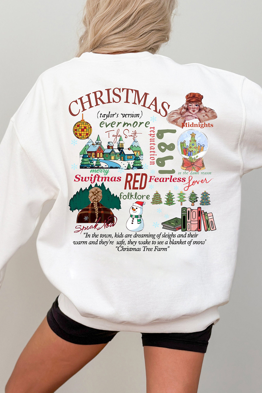 Merry Christmas Season Swiftmas Fleece Sweatshirt For Women