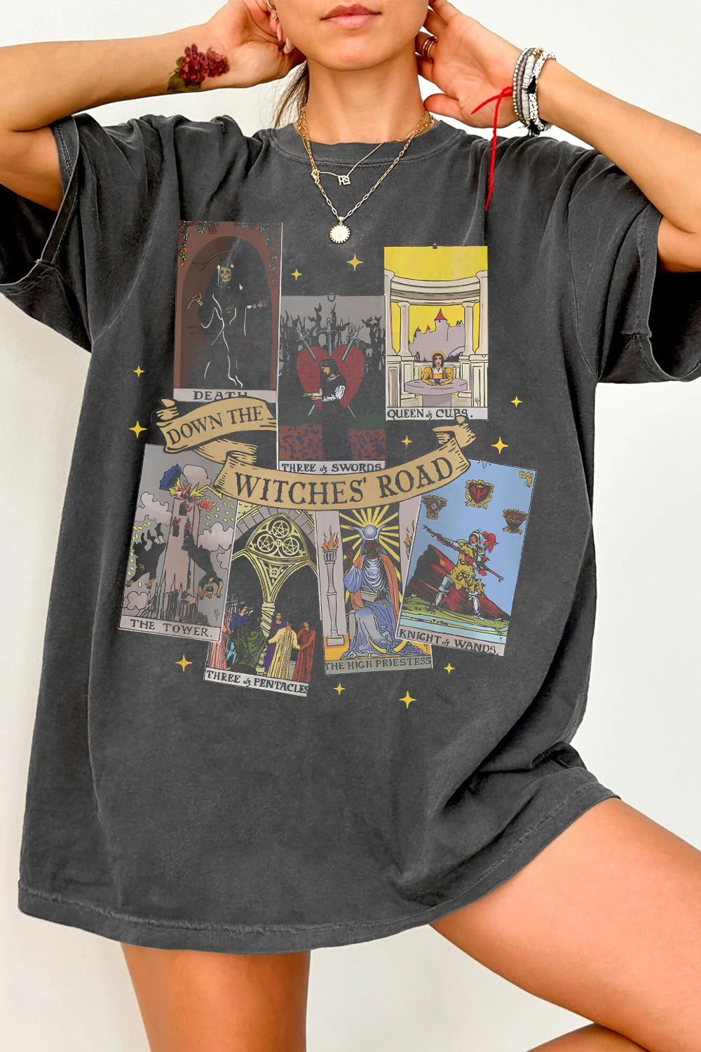 Agatha All Along Tarot Cards Tee For Women