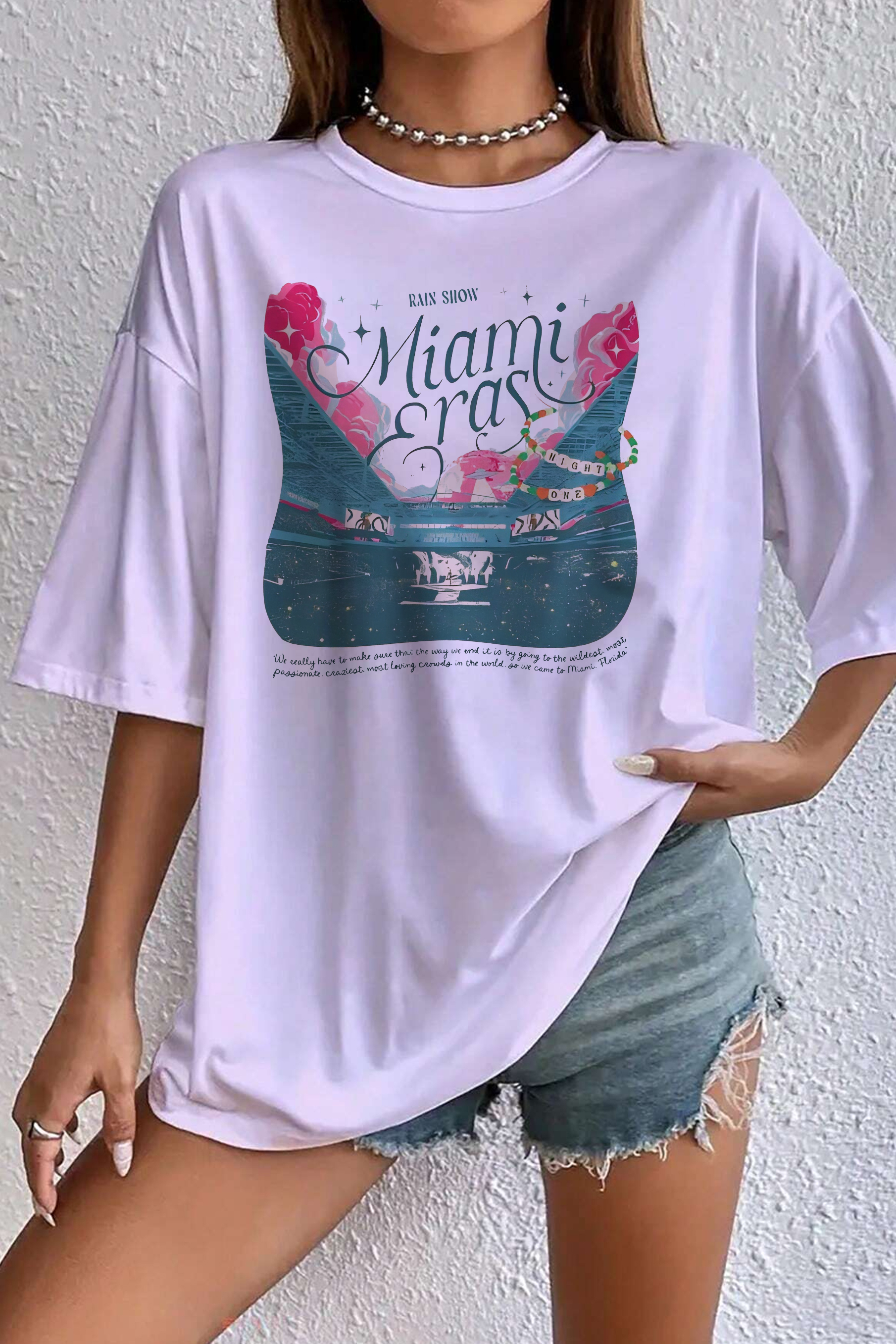 Miami Eras Night One Hard Rock Stadium Tee For Women