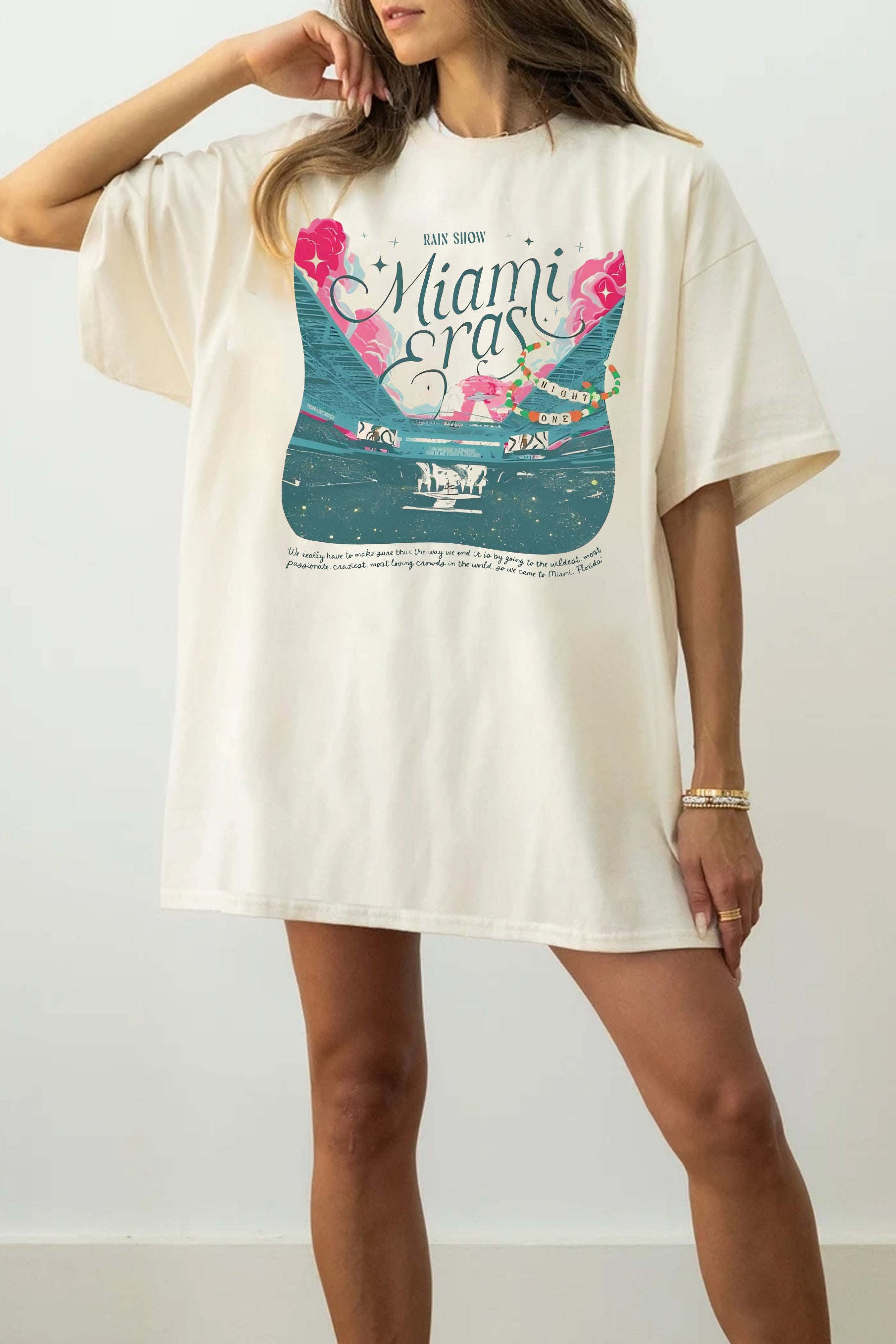 Miami Eras Night One Hard Rock Stadium Tee For Women