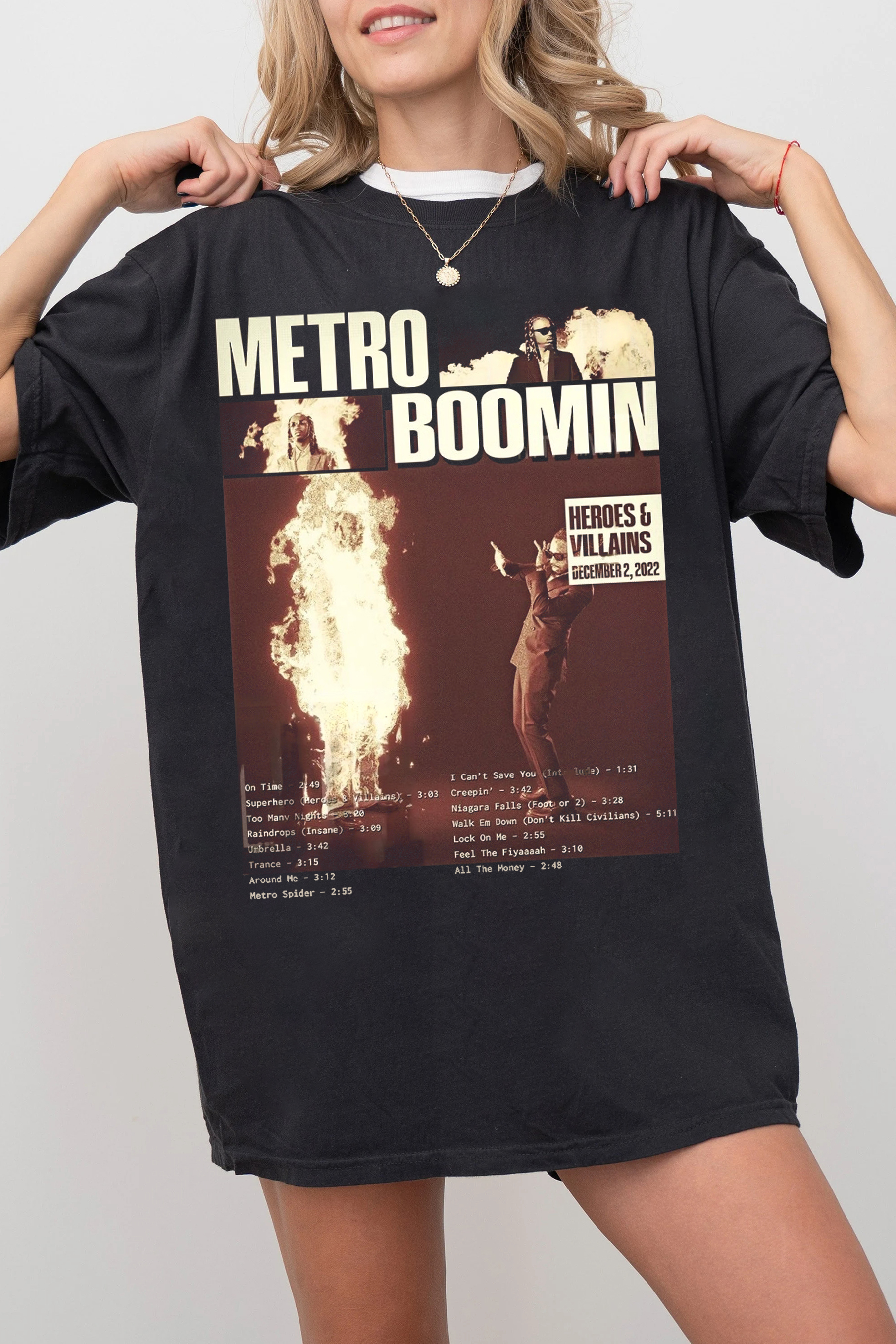 RETRO METRO BOOMIN Vintage  Tee For Women