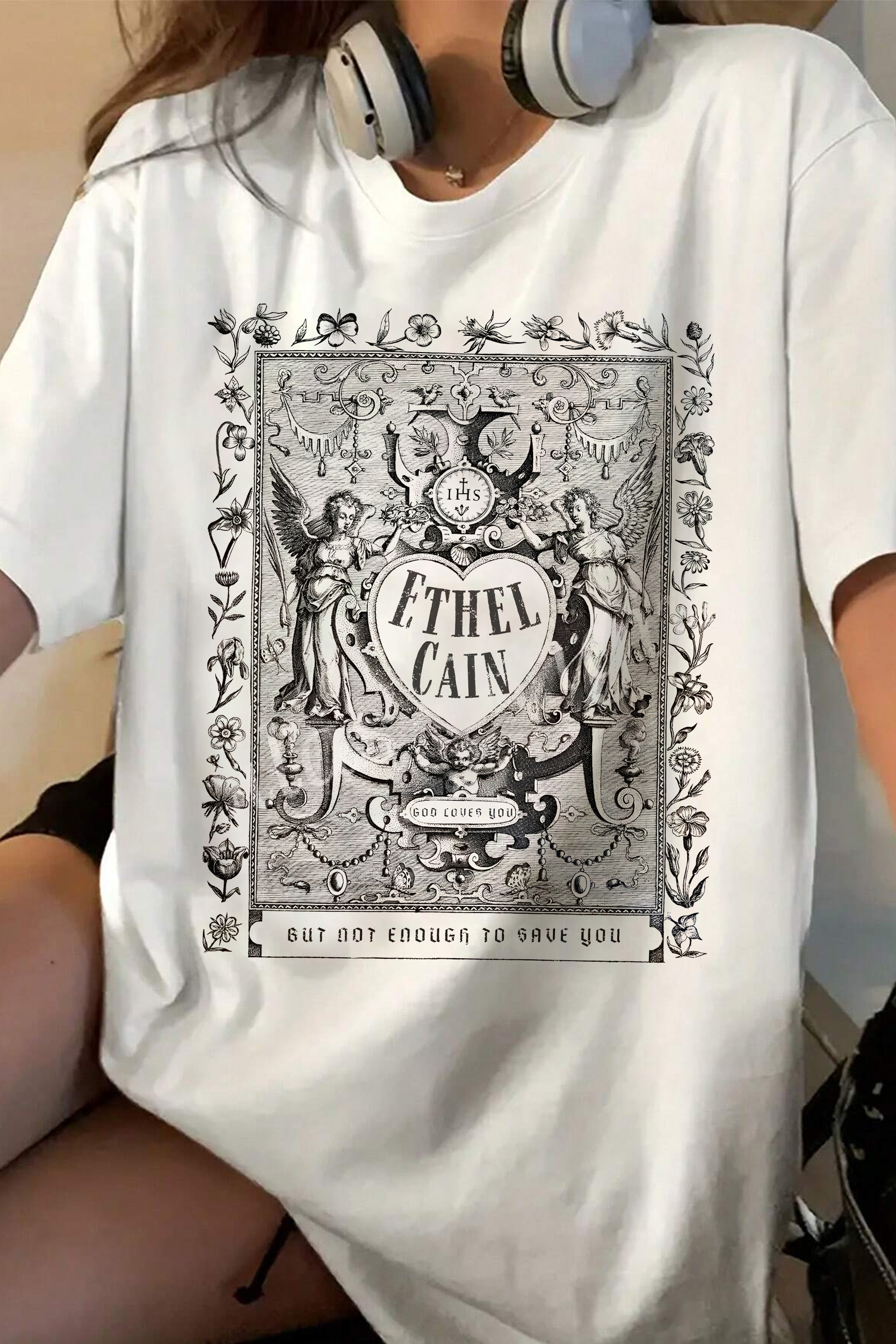 Ethel Cain Gothic Angels Tee  For Women