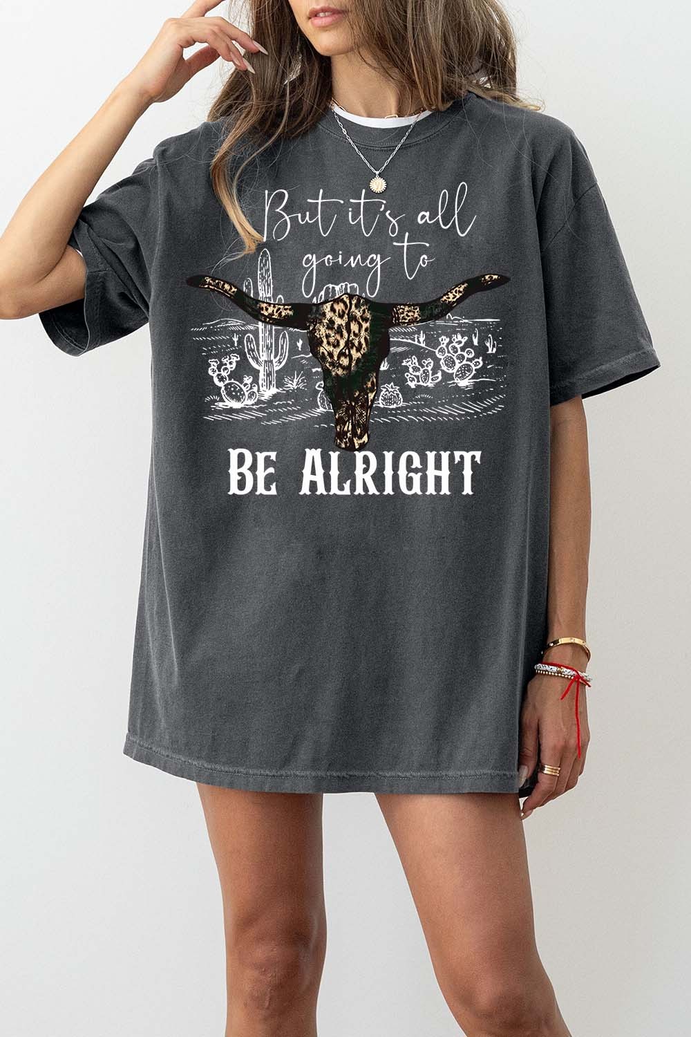 Jelly Roll It's All Gonna Be Alright Short Sleeve Tee For Women