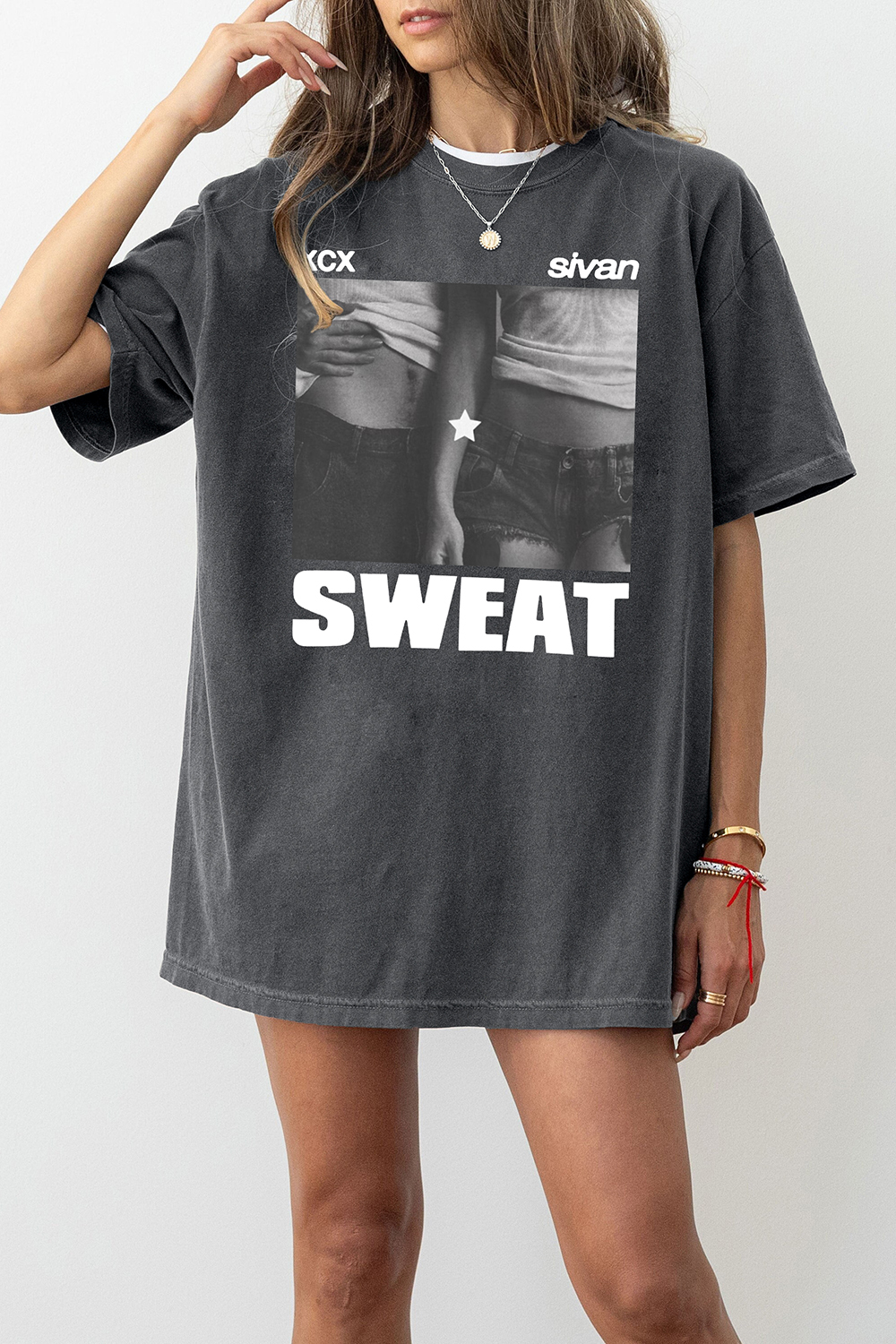 Sweat Tour Merch, Troye and Charli XCX Sweat Tee For Women