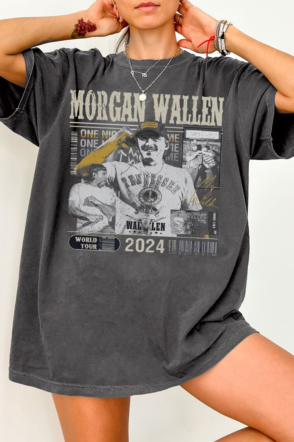 Morgan One Night At A Time Tour 2024 Tee For Women