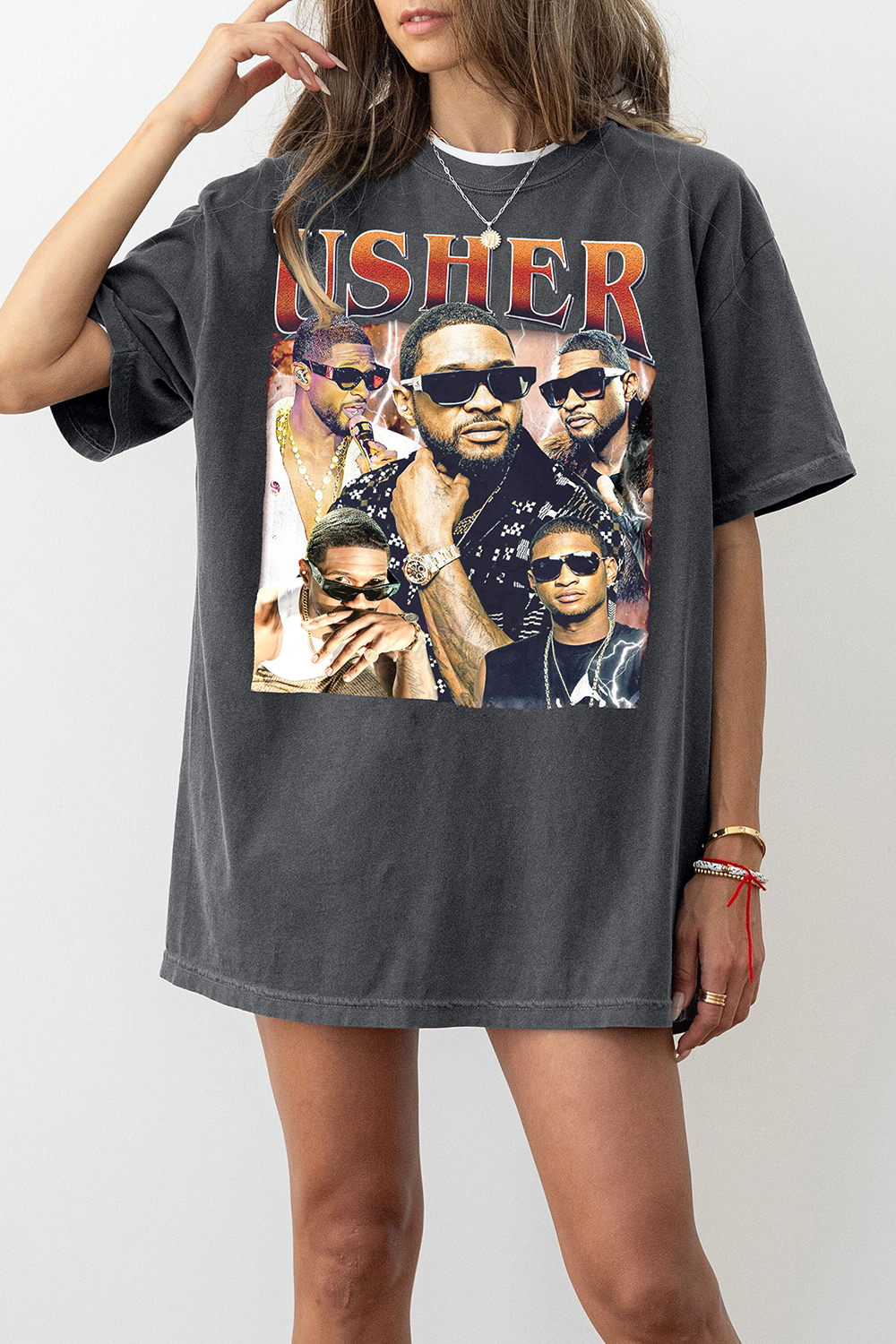 Usher Vintage Graphic Tee For Women