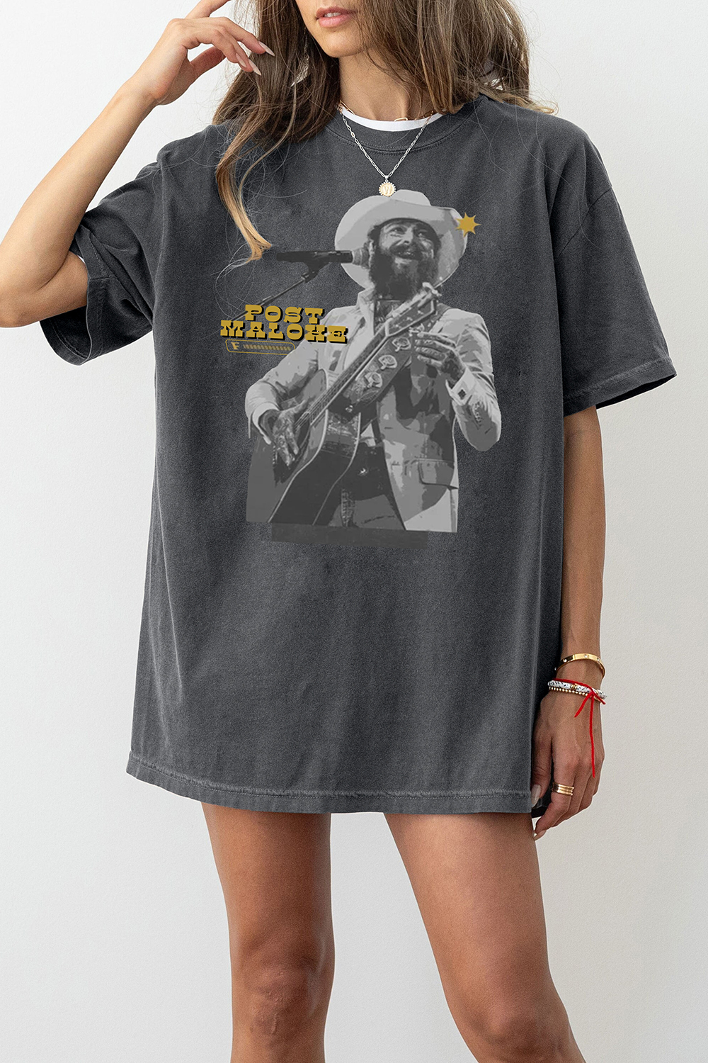 Country Cowboy Post Merch Tee For Women