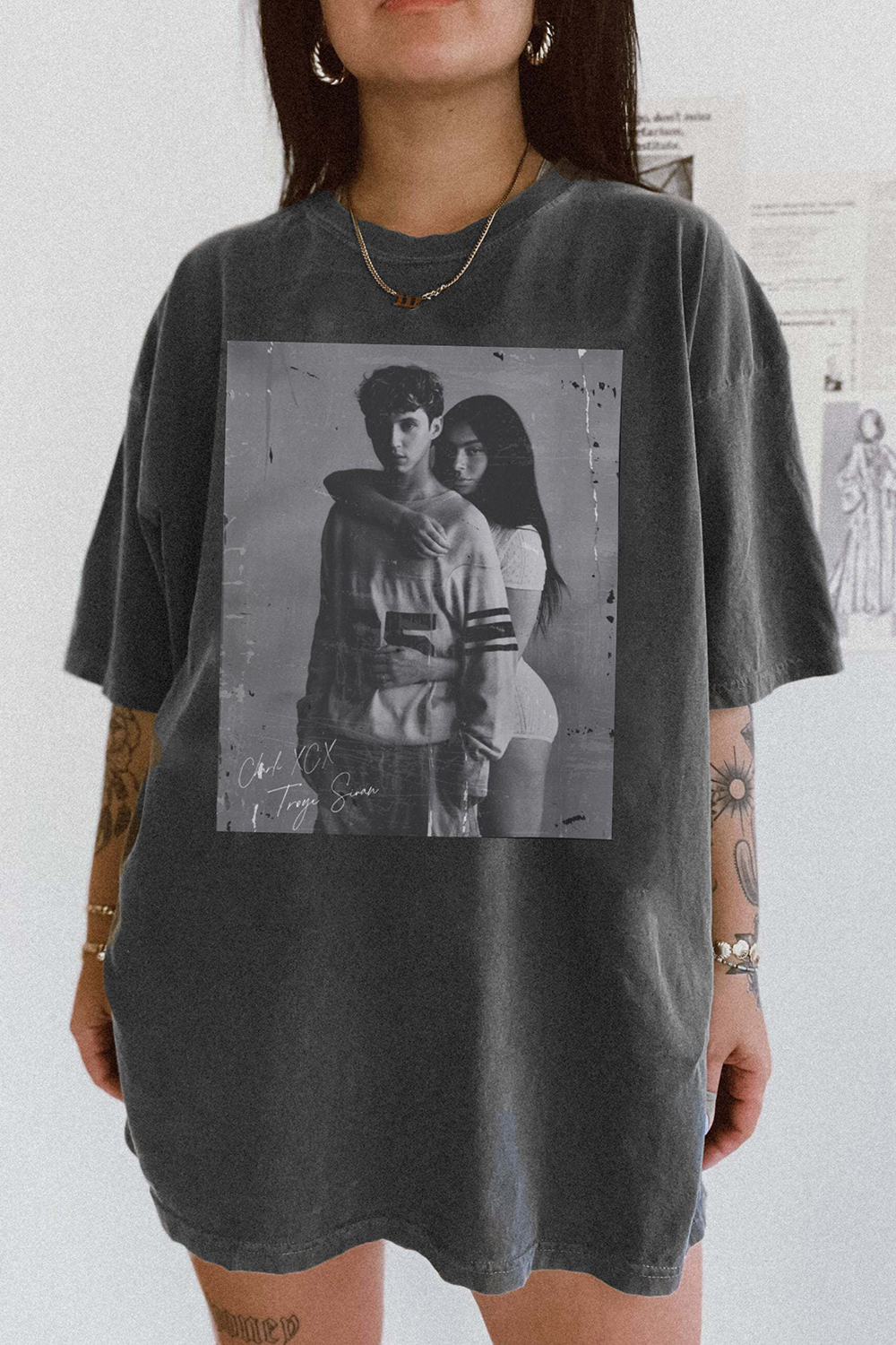 Charli XCX and Troye Sivan Vintage 90s Tee For Women