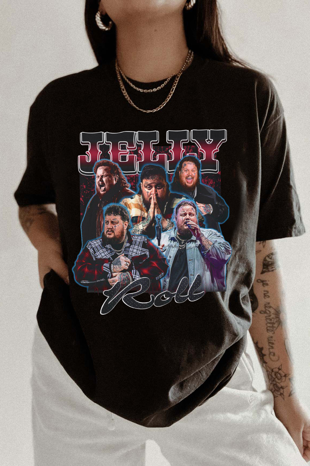 Jelly Roll 90s Vintage Tee For Women
