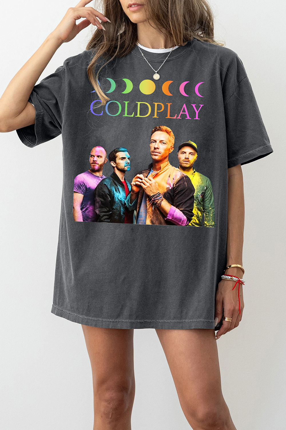 Coldplay Moon Graphic Tee For Women