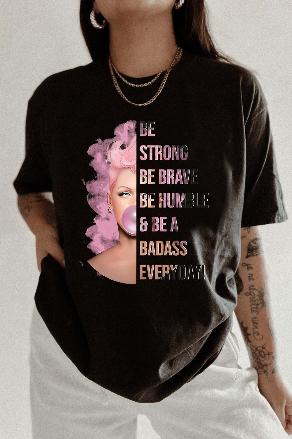 P!nk Be Strong Tour Tee For Women