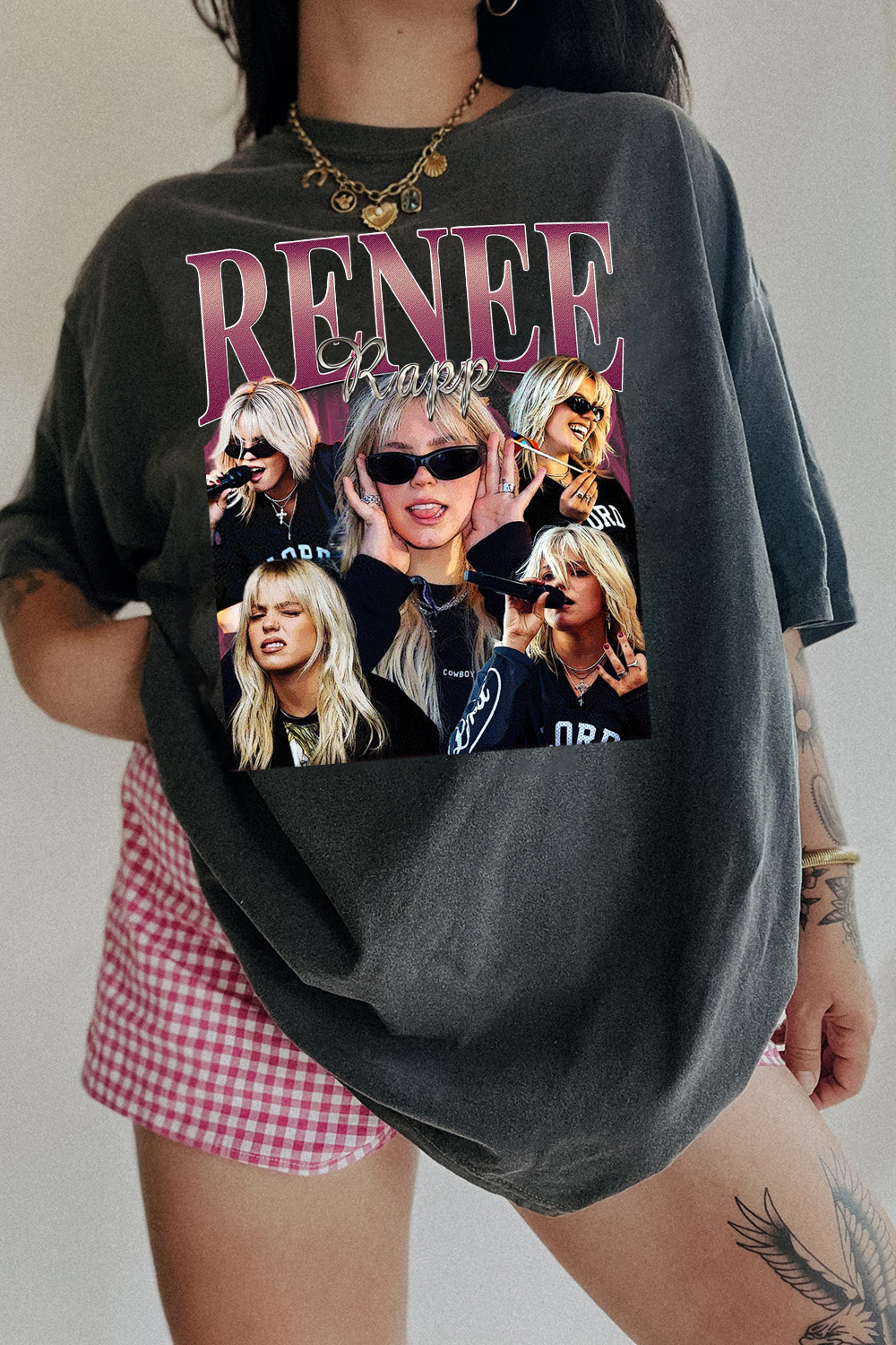 Renee Rapp Vintage  Graphic Tee For Women