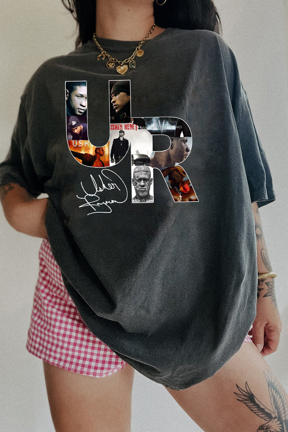 Usher World Tour Signature Usher Past Present Future World Tour Tee For Women