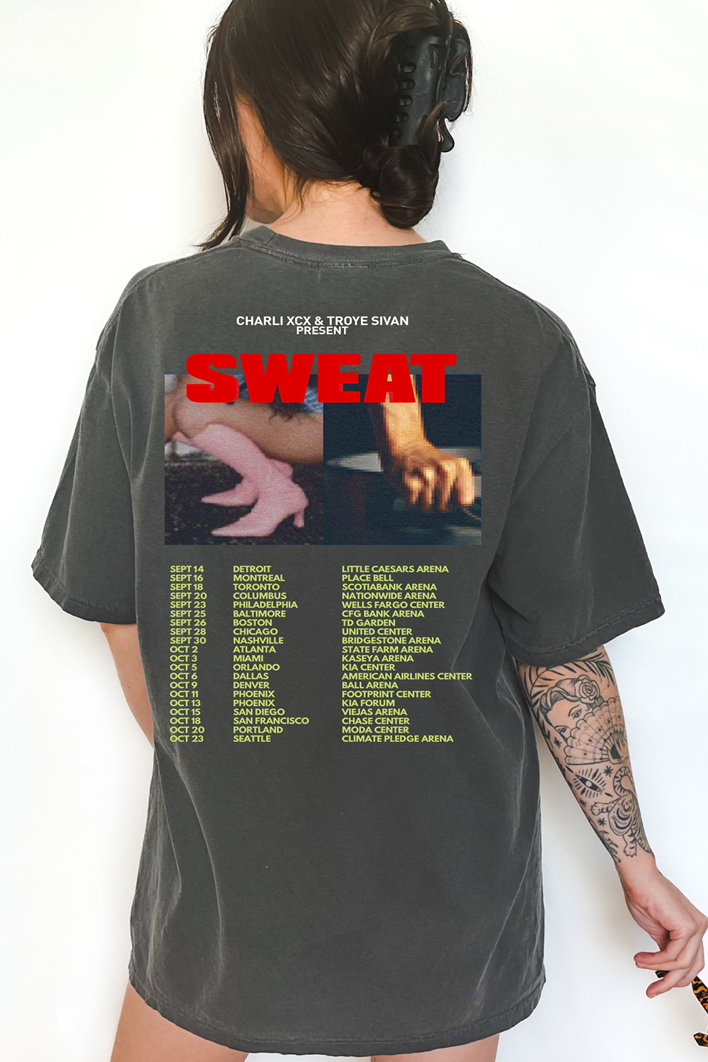 Charli XCX SWEAT Tour Dates Tee For Women
