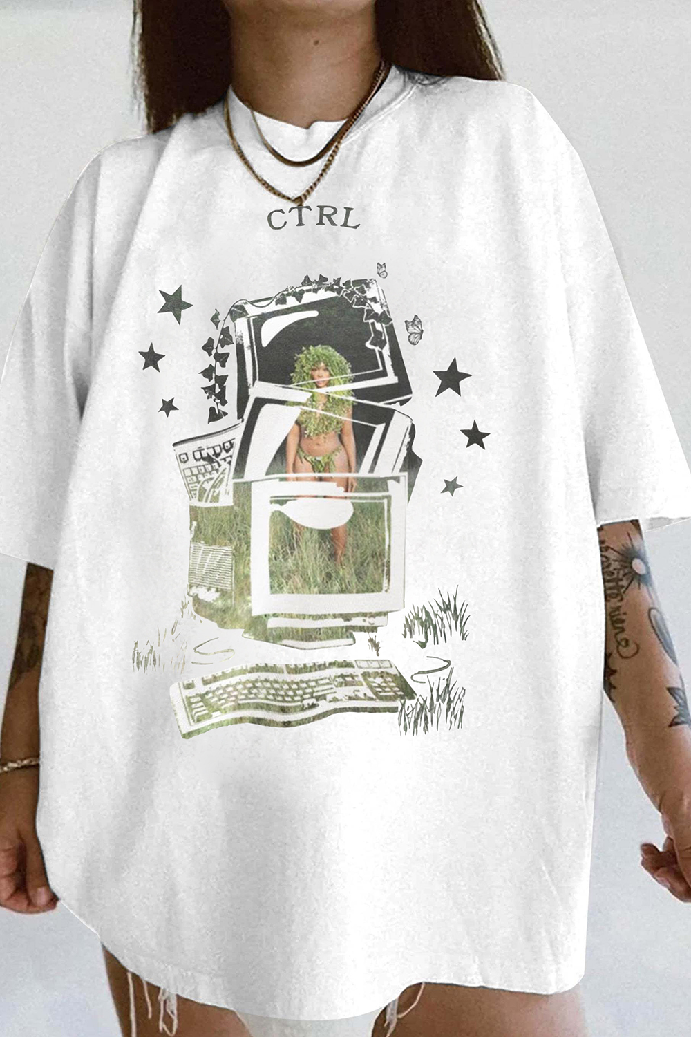 SZA CTRL Graphic Merch Tee For Women