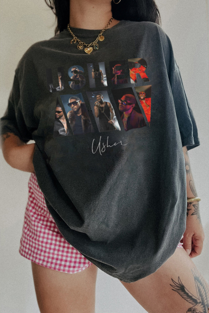 Usher 2024 Tour Past Present Future World Tour Tee For Women